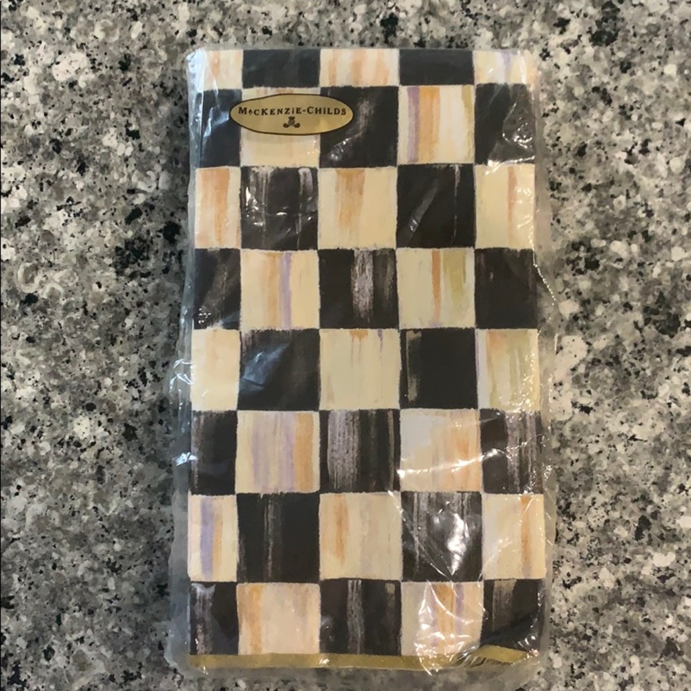 Mackenzie Childs Courtley Check paper napkins